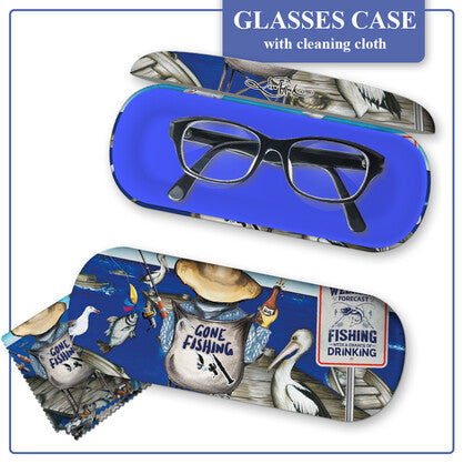 Lisa Pollock - Glasses case - Gone Fishing