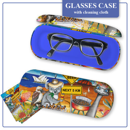 Lisa Pollock - Glasses case - Aussie Icons