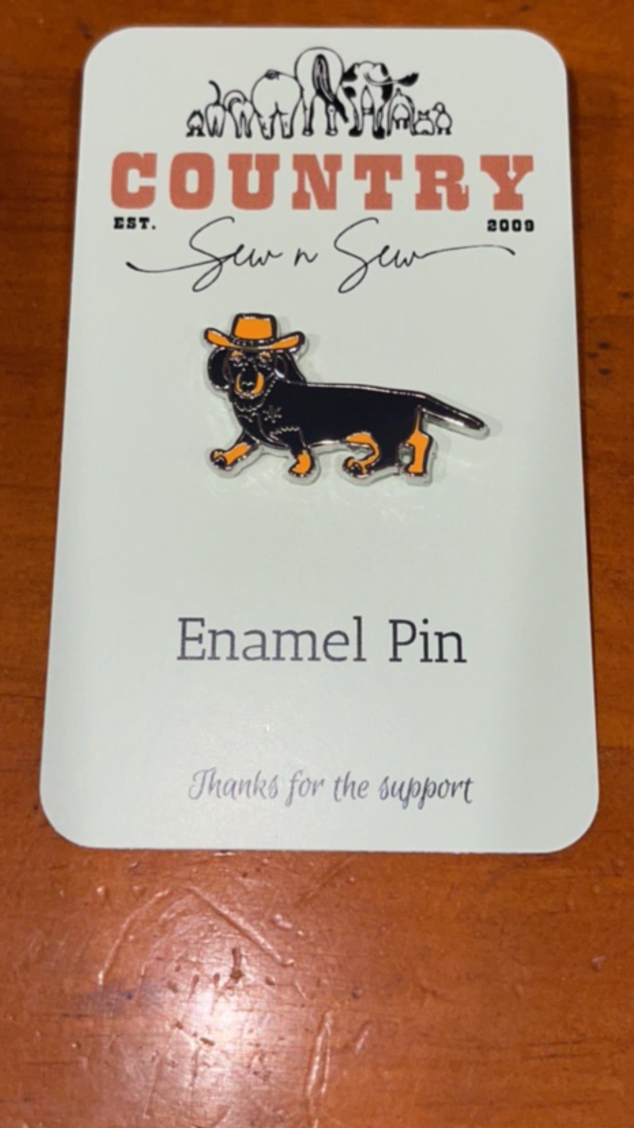 Enamel Hat Pin - Cowboy daschy