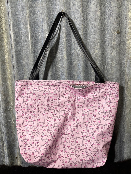 Ready made Fabric Shopping bag - pigs