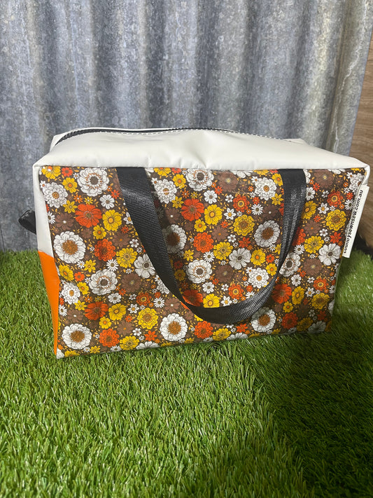 Ready made Large Toiletry Bag - Retro floral 2