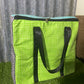 Ready made insulated cooler bag - green and blue gingham