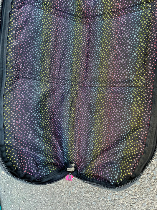 Canvas Gun Bag - Teal, Pink handles