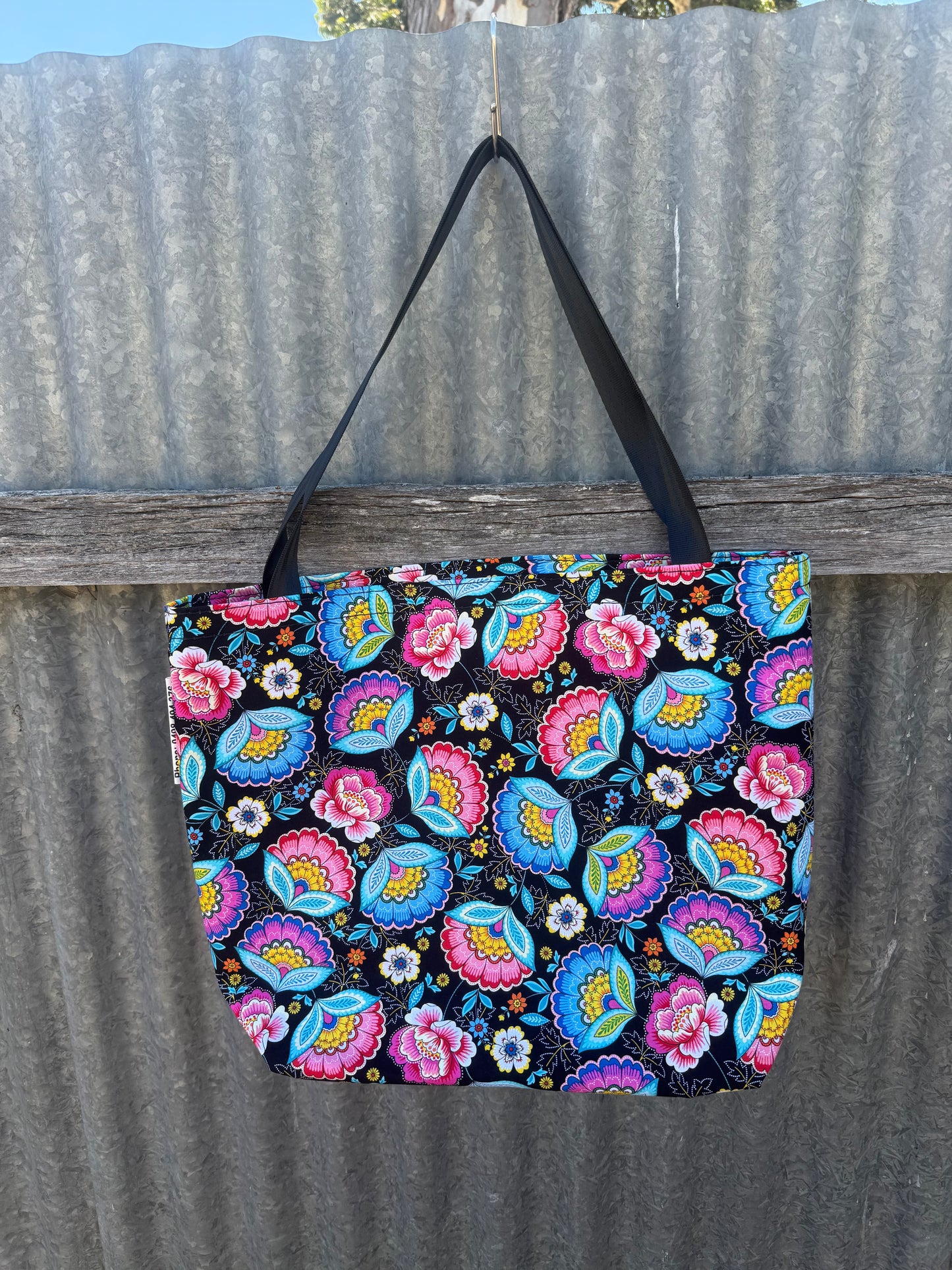 Fabric Shopping bag - (Ready Made) - Paisley