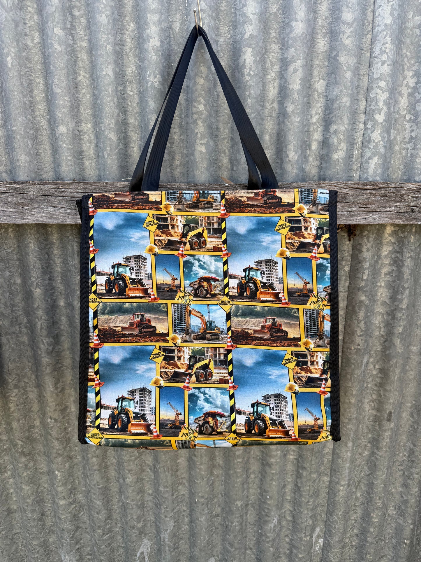 Pvc and fabric shopping bag - Construction