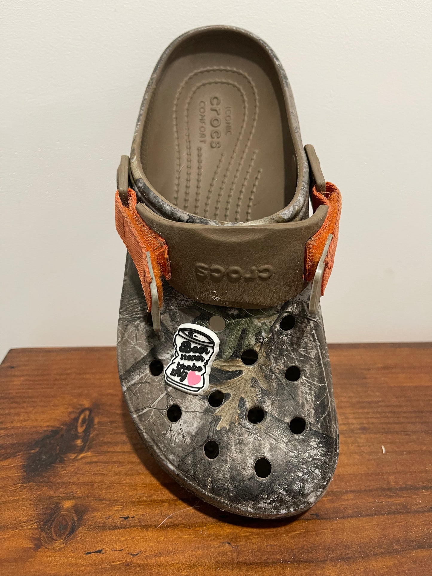 Croc Charm - beer never broke my heart