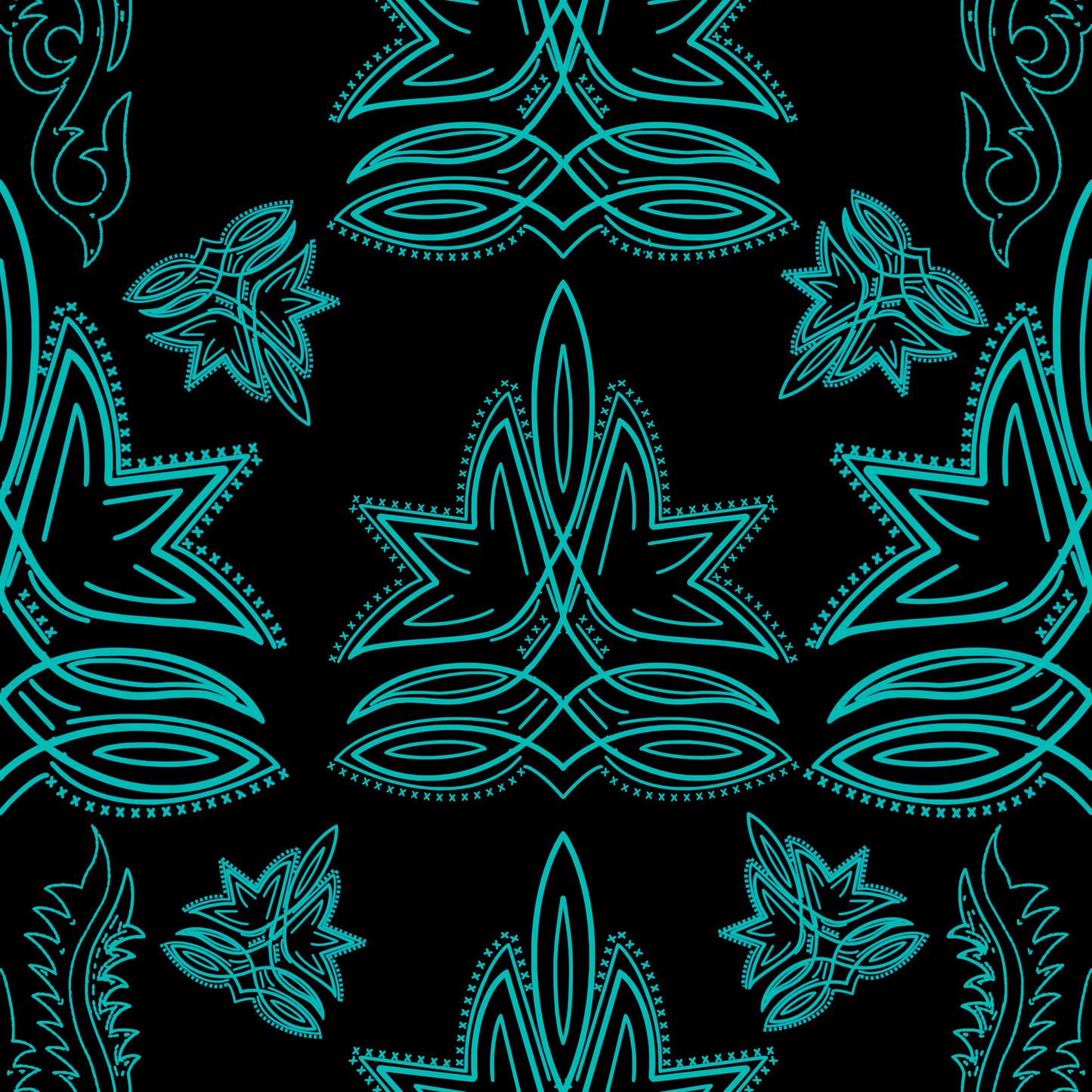 Pre Order Swag Blanket - Boot stitching Turquoise