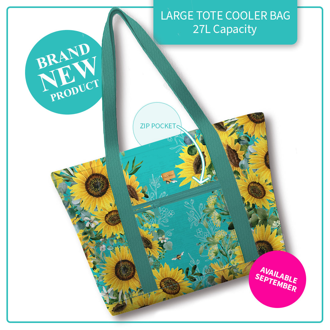 Lisa Pollock - Large tote cooler bag - BEE Sunny