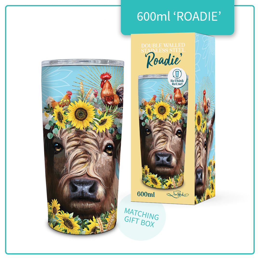 Lisa Pollock - Roadie - Hot or cold stainless steel travel mug