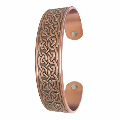 Copper Bangle - Magnetic - Celtic Knot