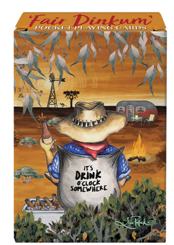 Lisa Pollock - "Fair Dinkum" Playing Cards - Camping Beers