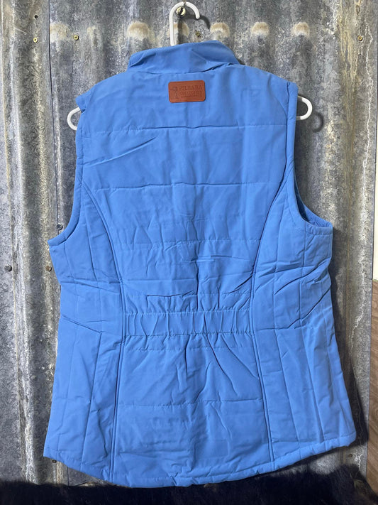 Pilbara Ladies Vest - Lichen Blue