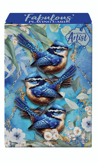 Lisa Pollock - "Fabulous" Playing Cards - Cheeky Wrens