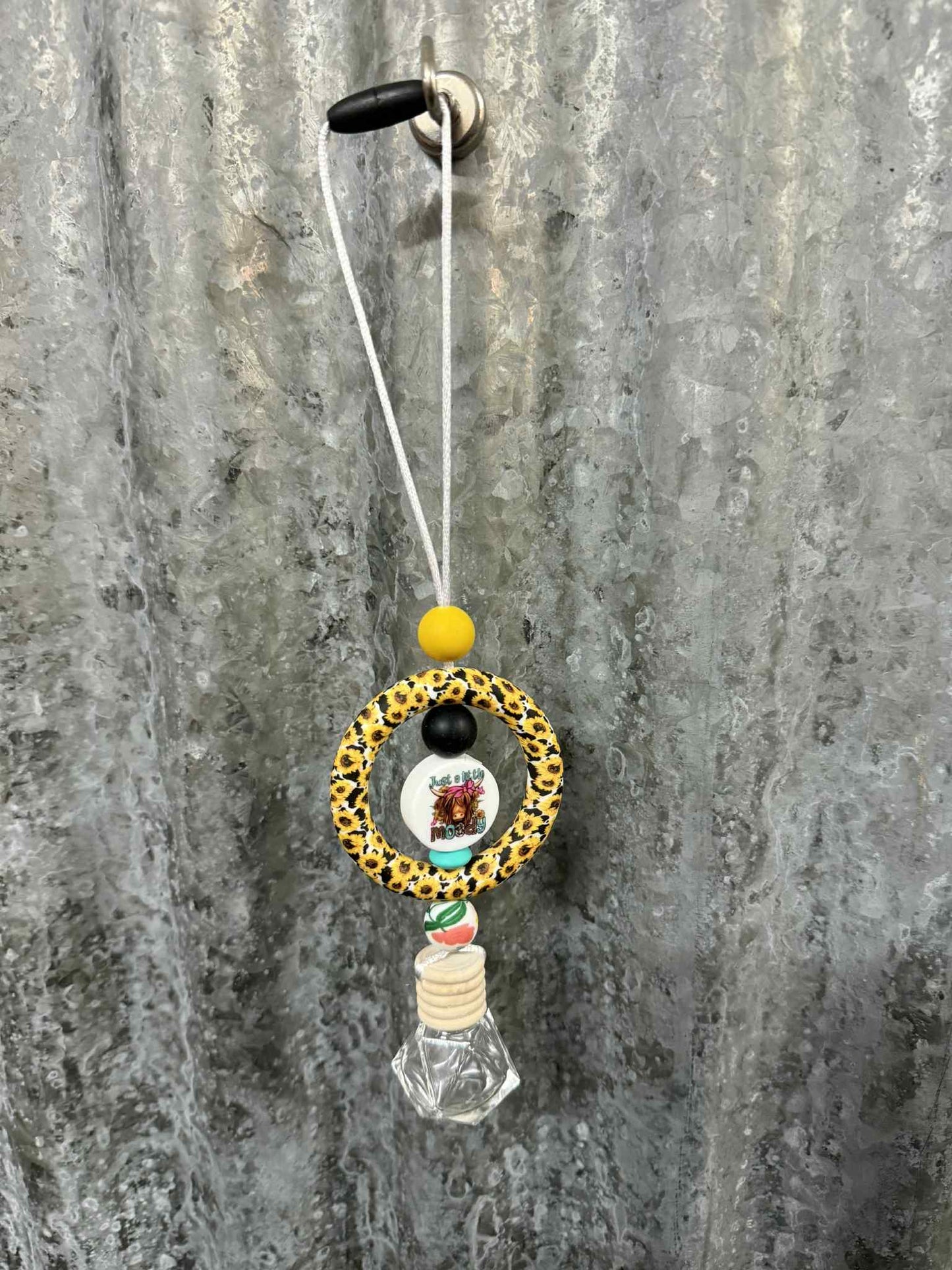 Ring Car Freshener - Sunflowers and Just a Little Moody