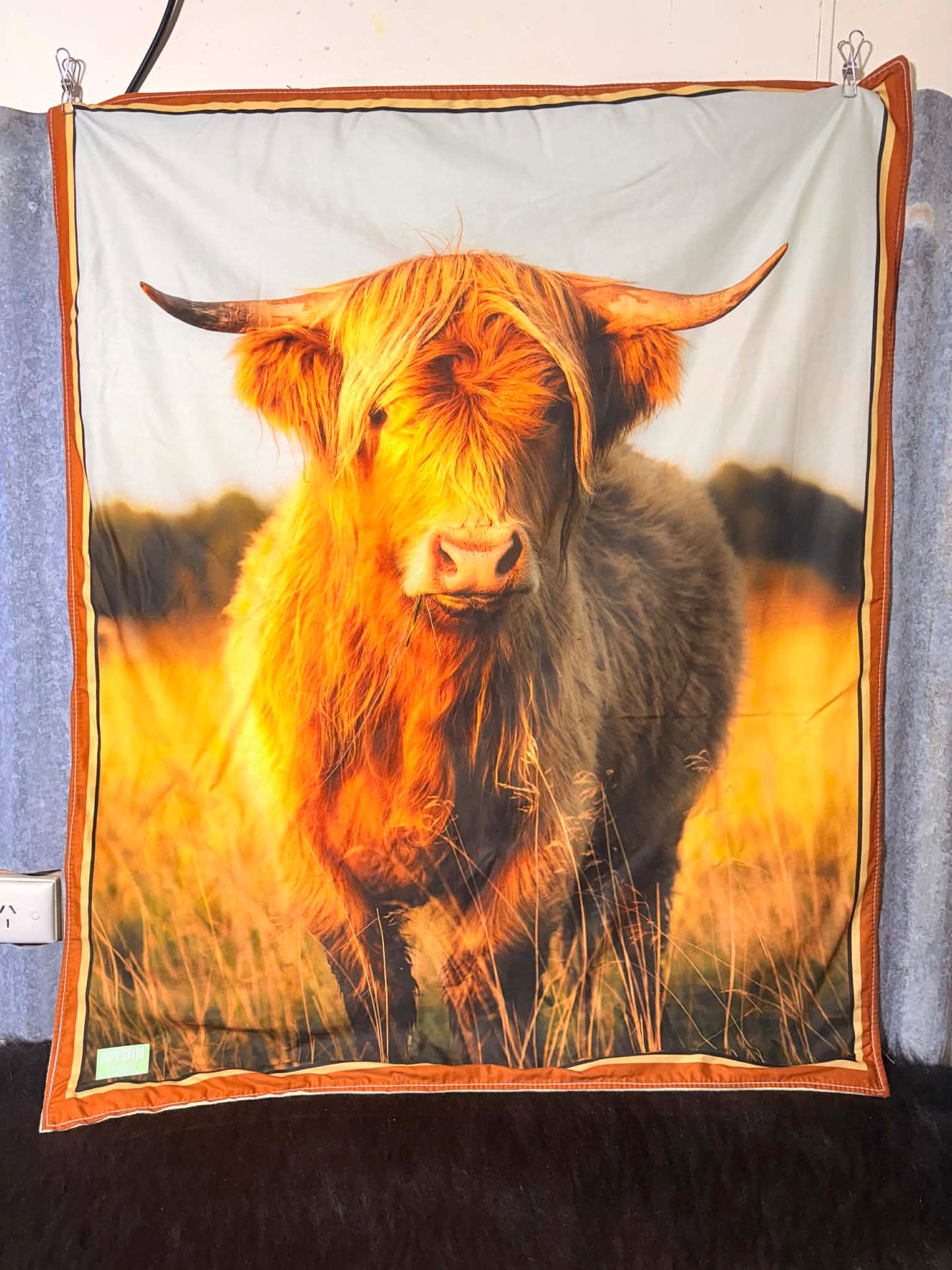 Cot Blanket - Highland Cow
