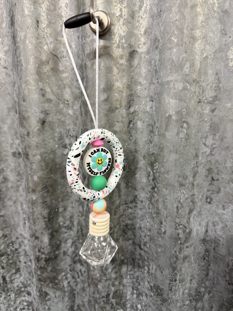 Ring Car Freshener - Speckle and I can buy myself flowers