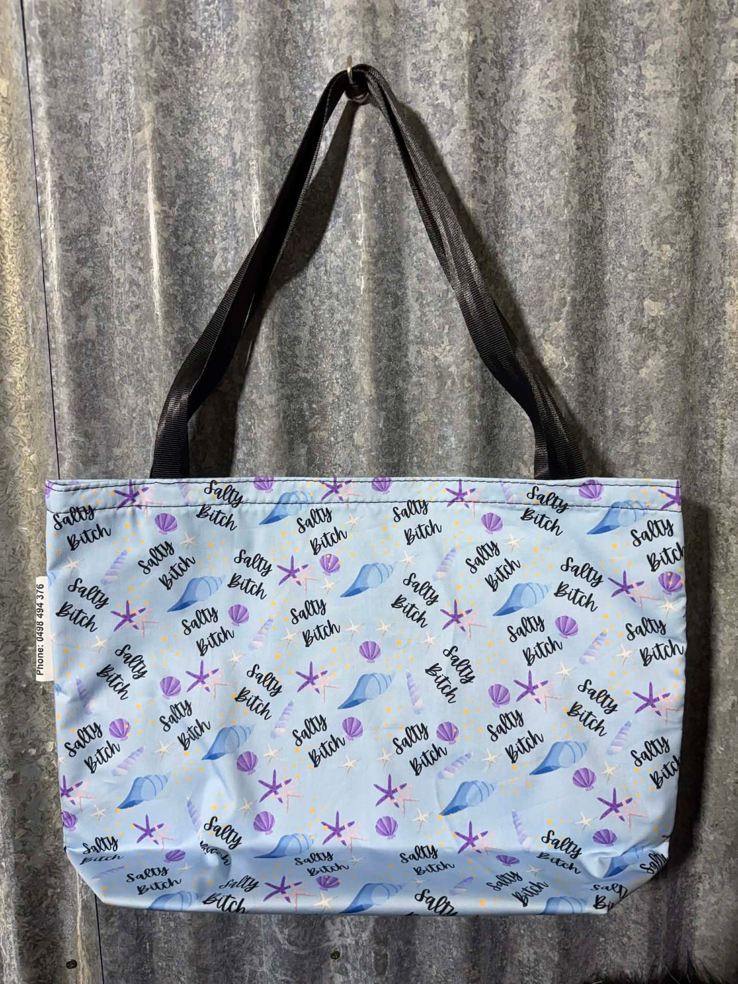 Fabric Shopping bag - (Ready Made) -SWEARING - Salty Bitch