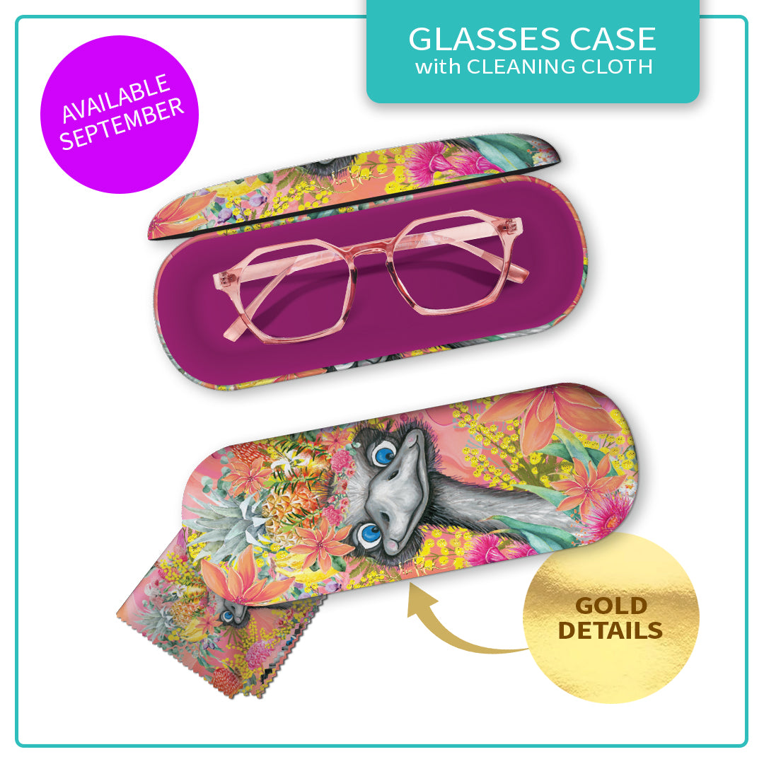 Lisa Pollock - Glasses case - Happy Emu