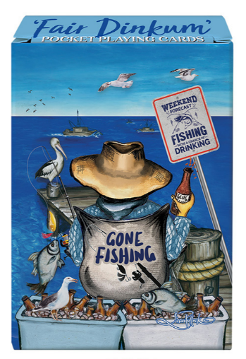 Lisa Pollock - "Fair Dinkum" Playing Cards - Gone Fishing