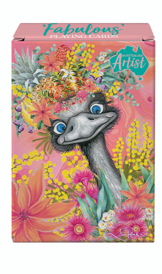 Lisa Pollock - "Fabulous" Playing Cards - Happy Emu Design