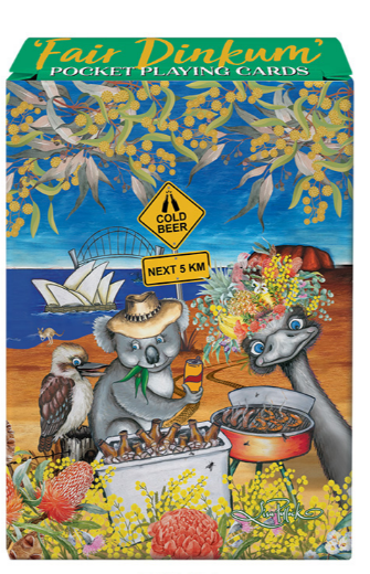 Lisa Pollock - "Fair Dinkum" Playing Cards - Cold Beer next 5km