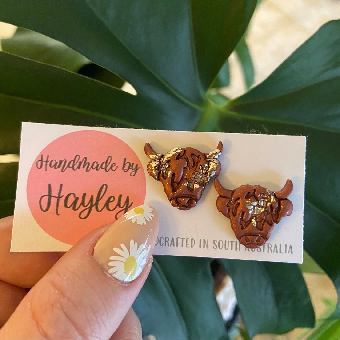 Earrings - Highland Cows Bronze and Brass