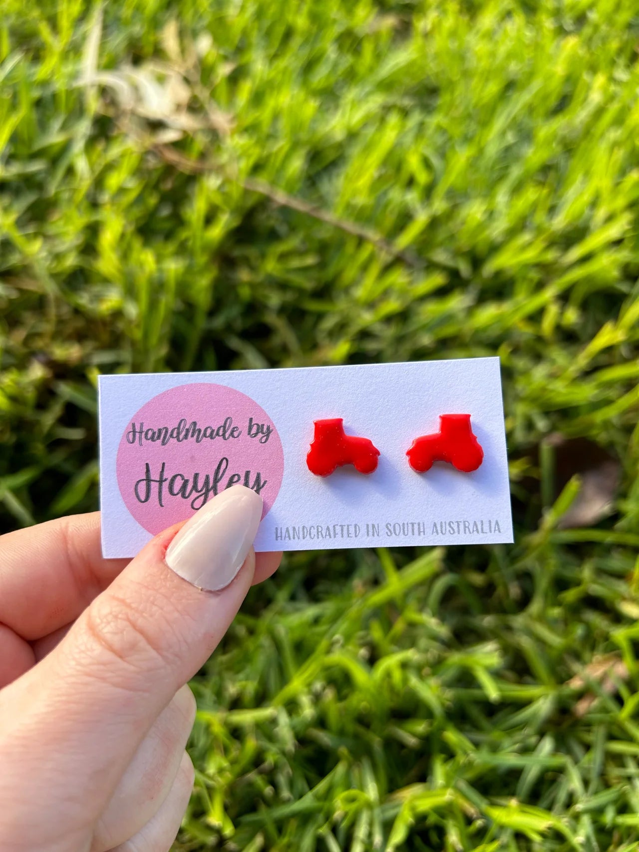 Earrings - Red Tractors