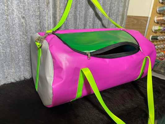 PVC UGLIES Duffle Bag - pink