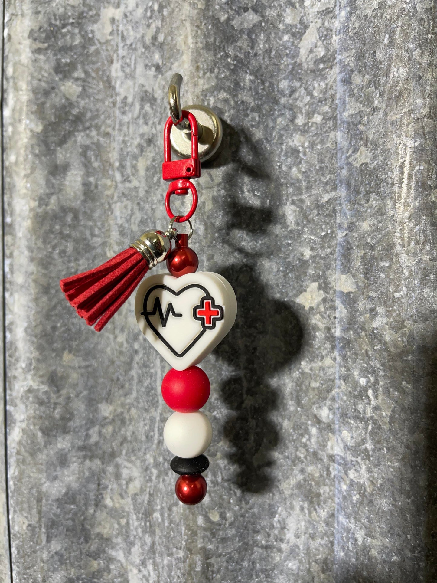 Keyring, beaded - Medical