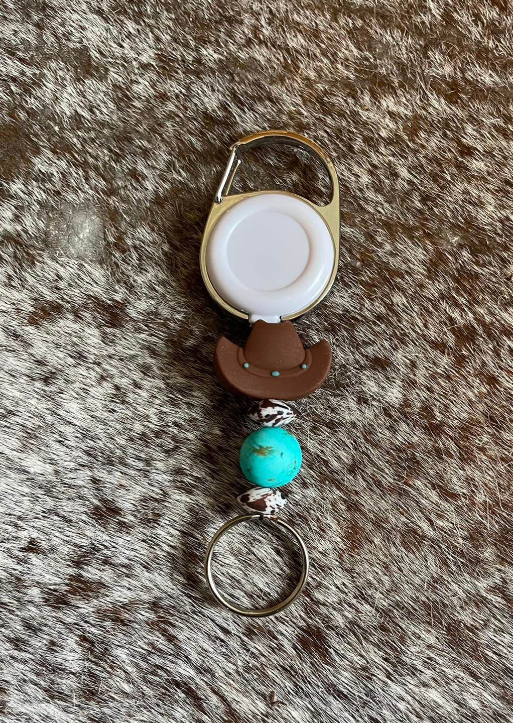 Howdy Retractable beaded Lanyard