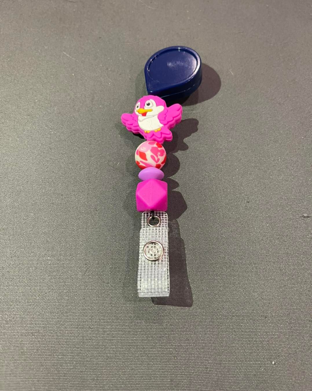 Birdy Retractable beaded Lanyard