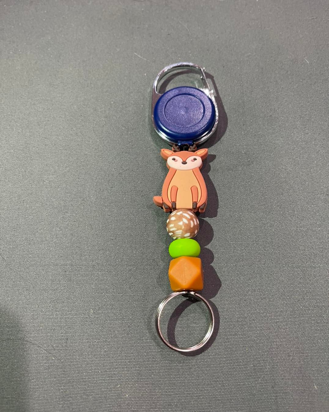 Deer hunt Retractable beaded Lanyard