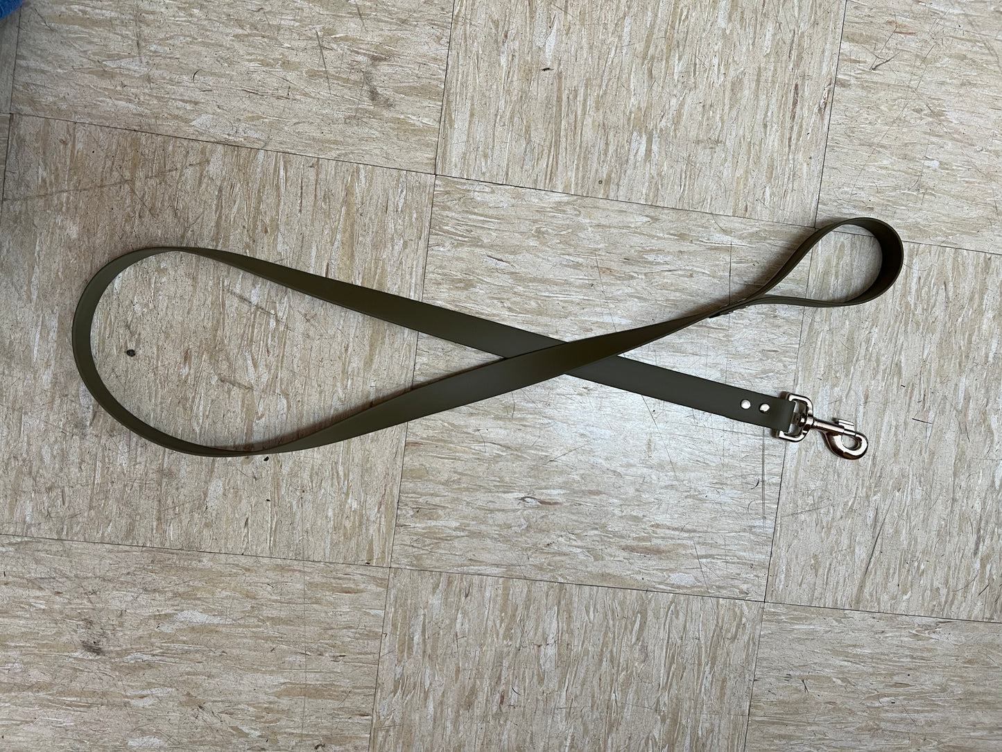 Dog Lead - Olive / Brown