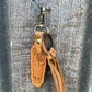 Tooled leather Keyring