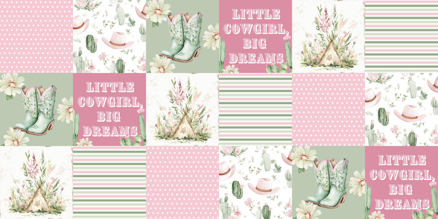 Pre Order Swag Blanket - Little cowgirl, big dreams