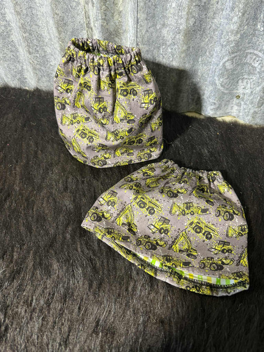 Fabric sock savers- Mini Construction