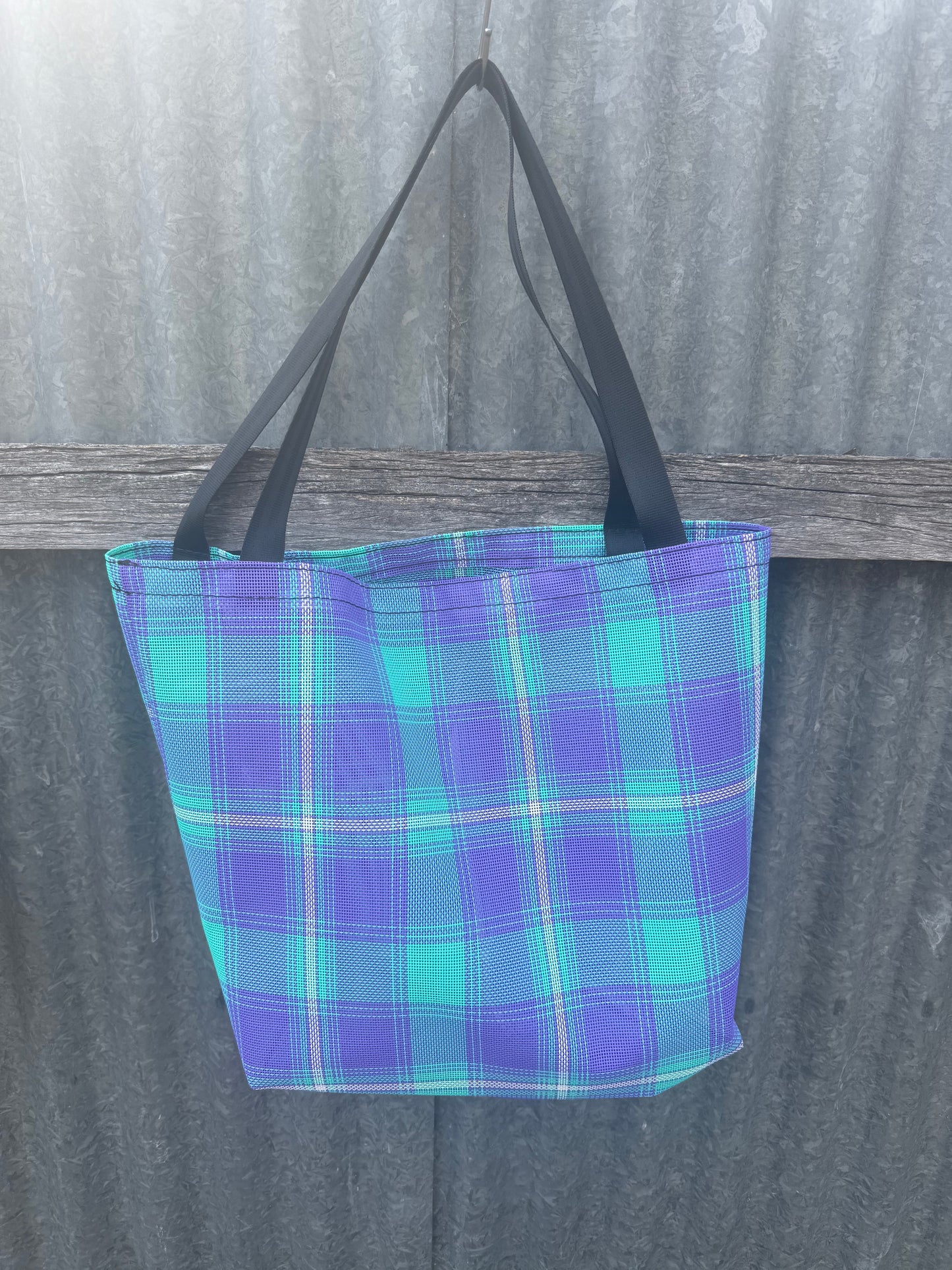 Mesh Shopping bag - (Ready Made) - purple