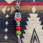 Keyring, beaded - Beer never broke my heart