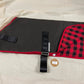 Ready made Dog Coat - Oilskin 75cm red check