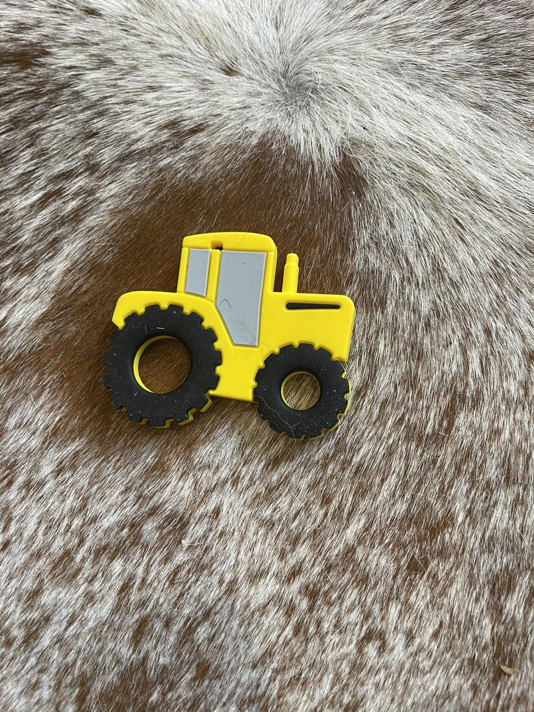 Silicone Teether - Yellow Tractor