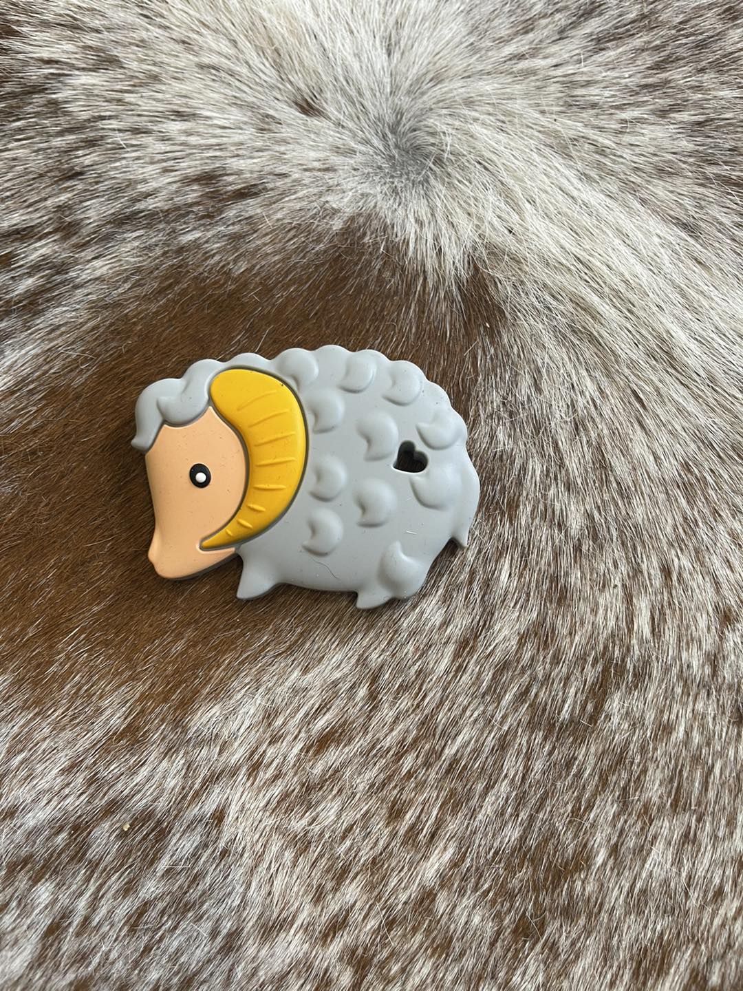 Silicone Teether -Grey Sheep