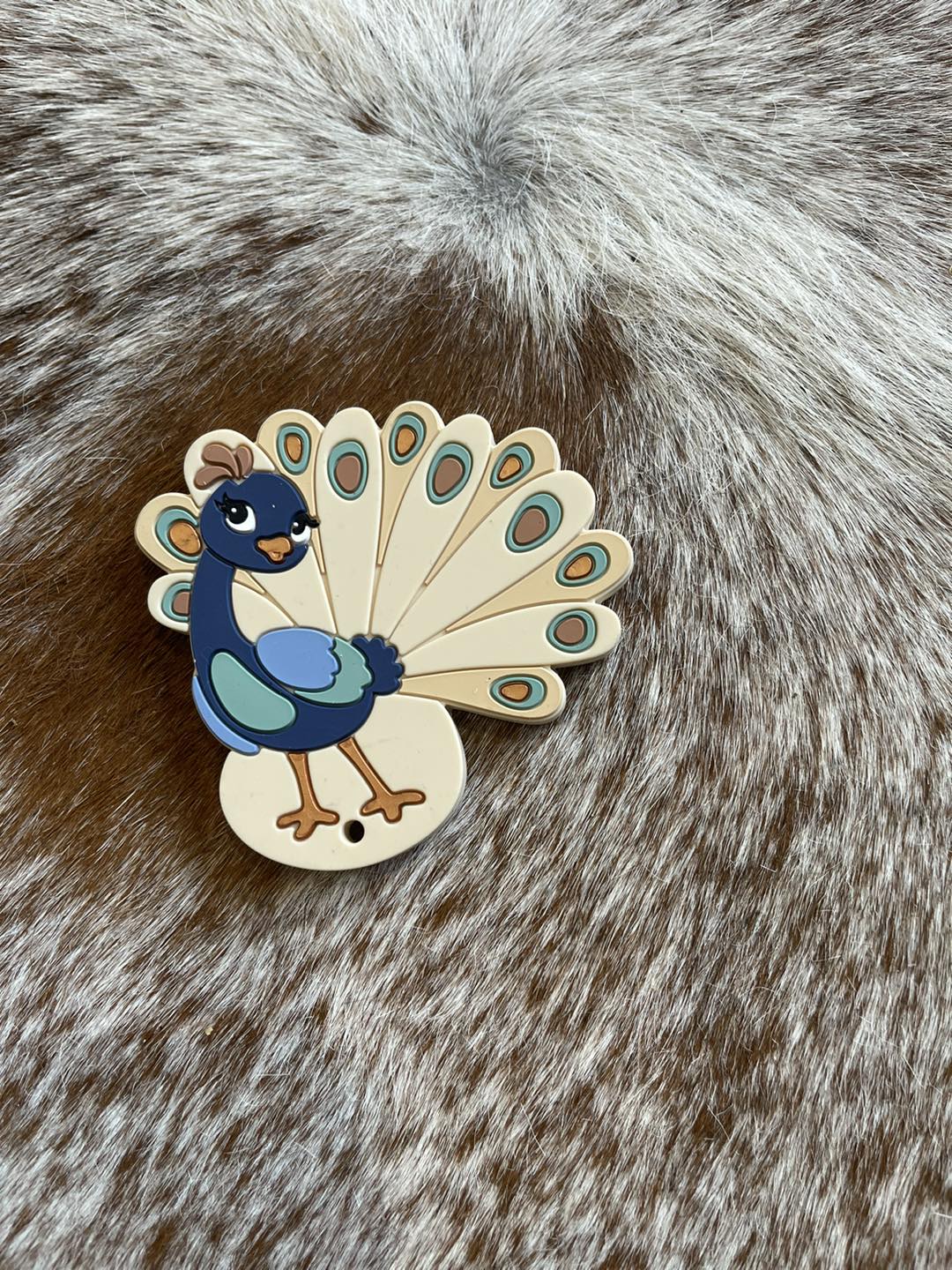 Silicone Teether - Peacock