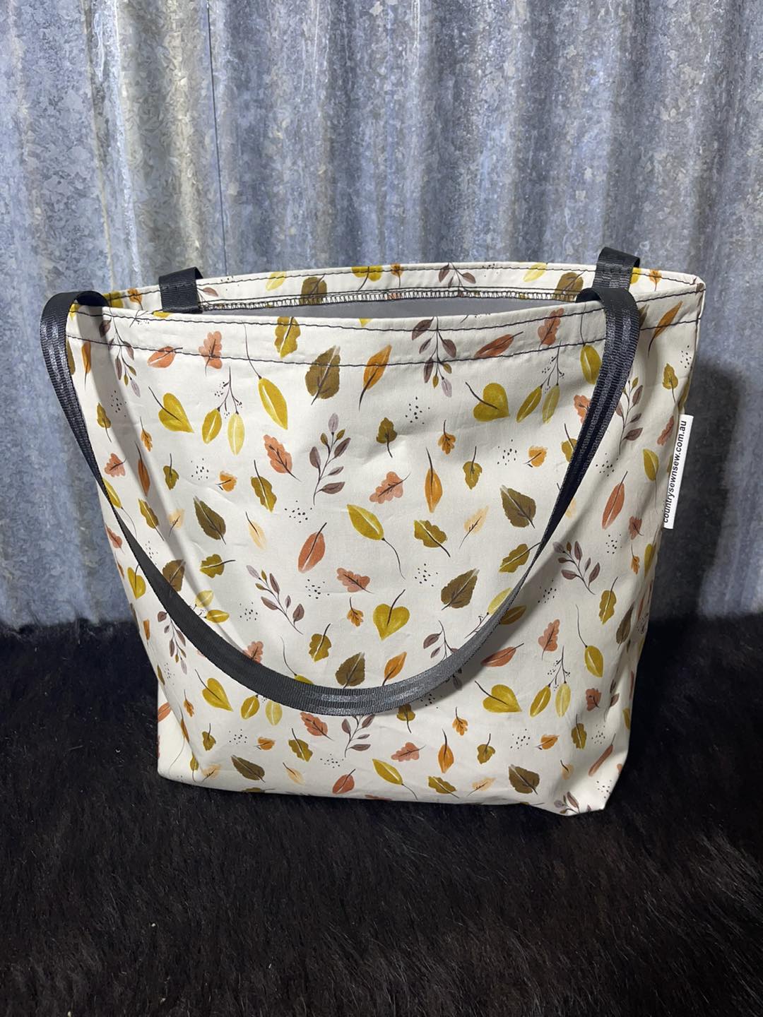 Ready made Fabric Shopping bag - leaves
