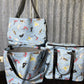 Ready made Shopping Bag Set (insulated cooler bag) - Birds