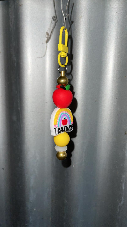 Keyring, beaded - Teacher