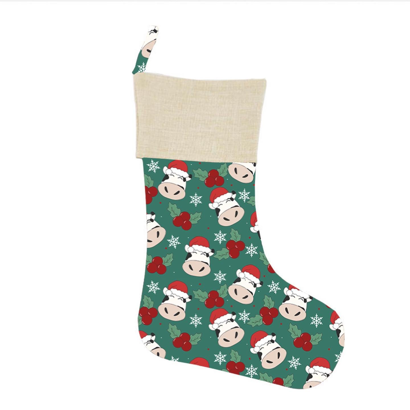 Christmas Stocking - Cows