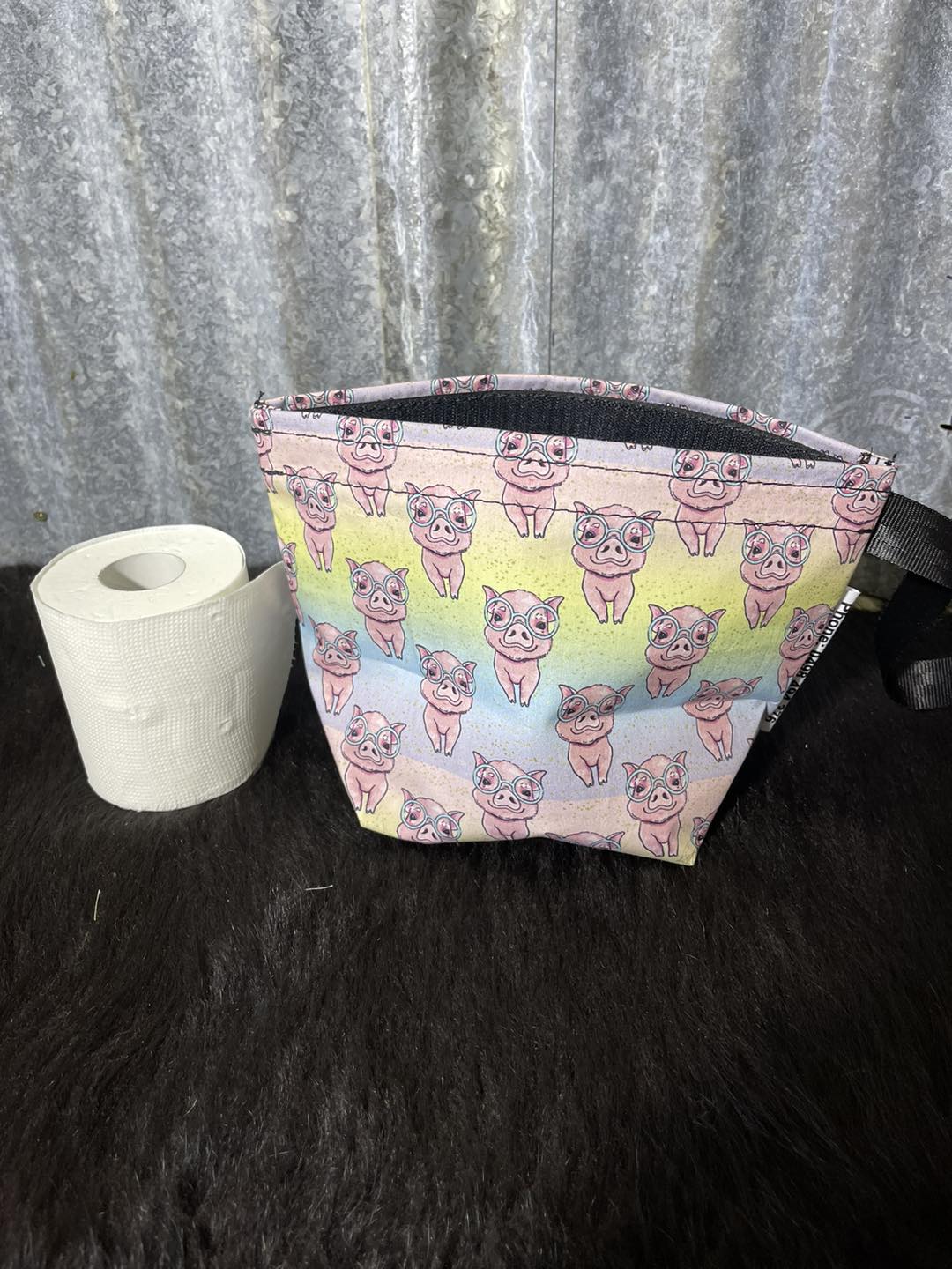 Toilet roll bag Piggies Country SewNSew