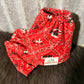 Fabric sock savers- Paisely red cowboy
