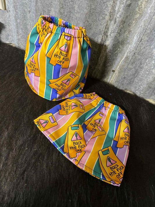 Fabric sock savers- Back the F&*k off