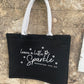 Market garden hessian Shopping bag -  Leave a little sparkle